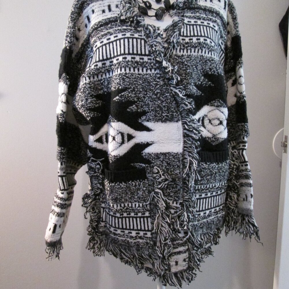Sante Fe Style Fringe POL Cardigan – BOHO NEW - Picture 12 of 12